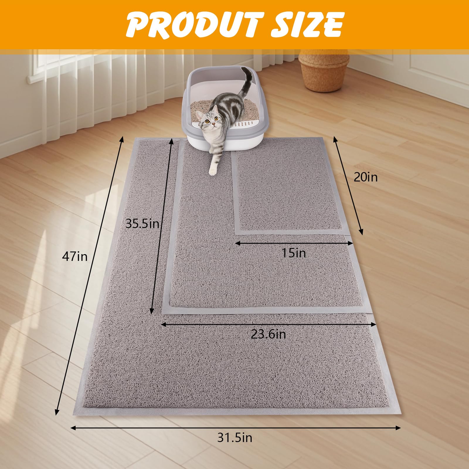 Alfombra Ondware lavable para arenero, limpieza rápida y repetible