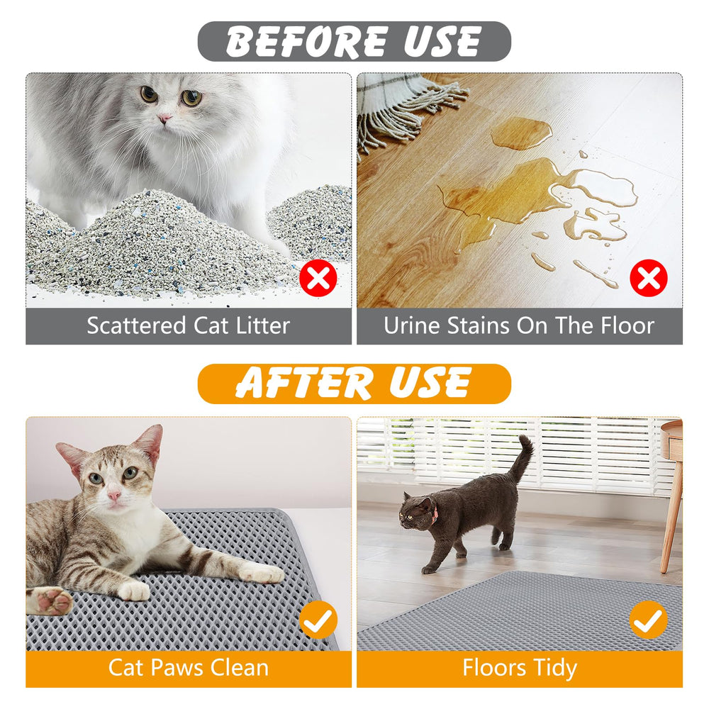 Ondware esterilla para arena de gato, EVA suave cuida las patas.