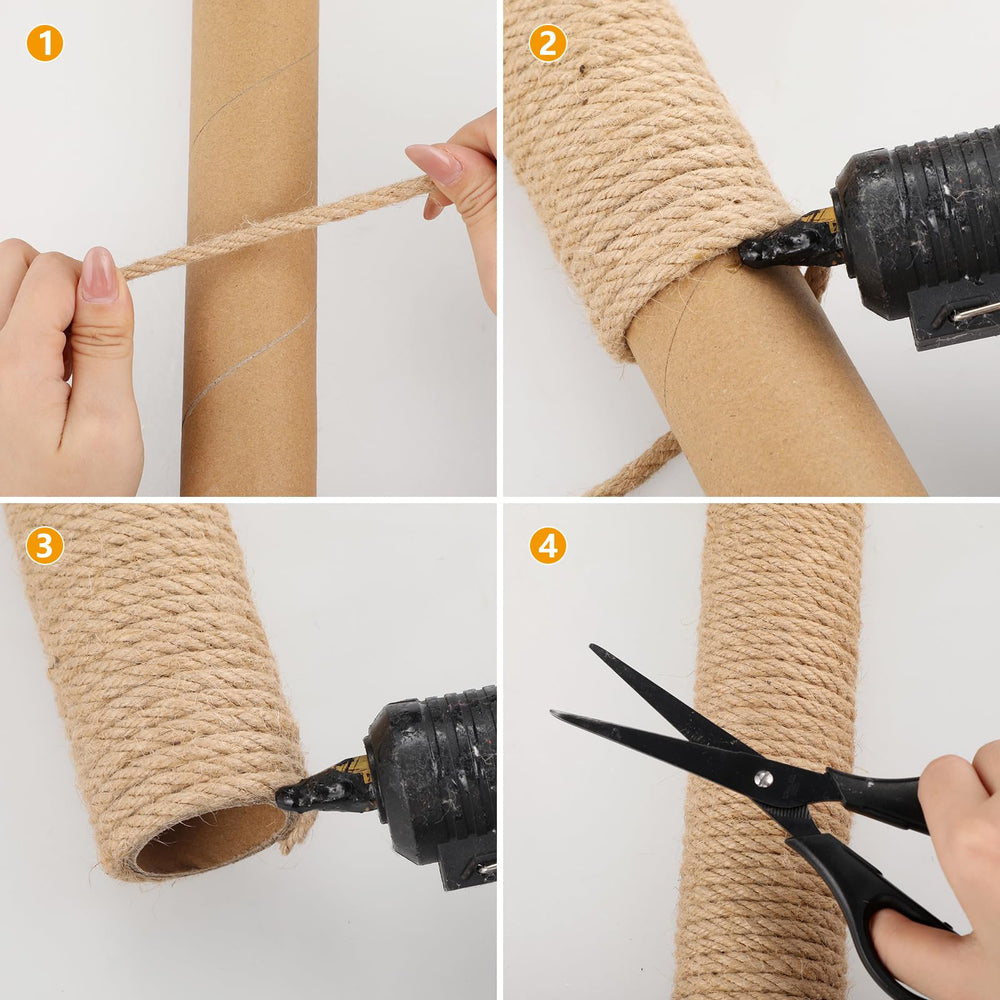 Ondware usos domésticos con cuerda de sisal para decoración