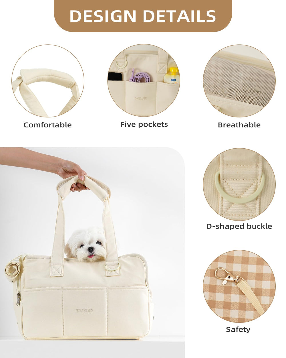 ONECUTE material algodón suave y cómodo para uso diario
