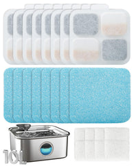 Oneisall 8juegos-filtros PW07SAU 10L: mantiene agua fresca para mascotas.