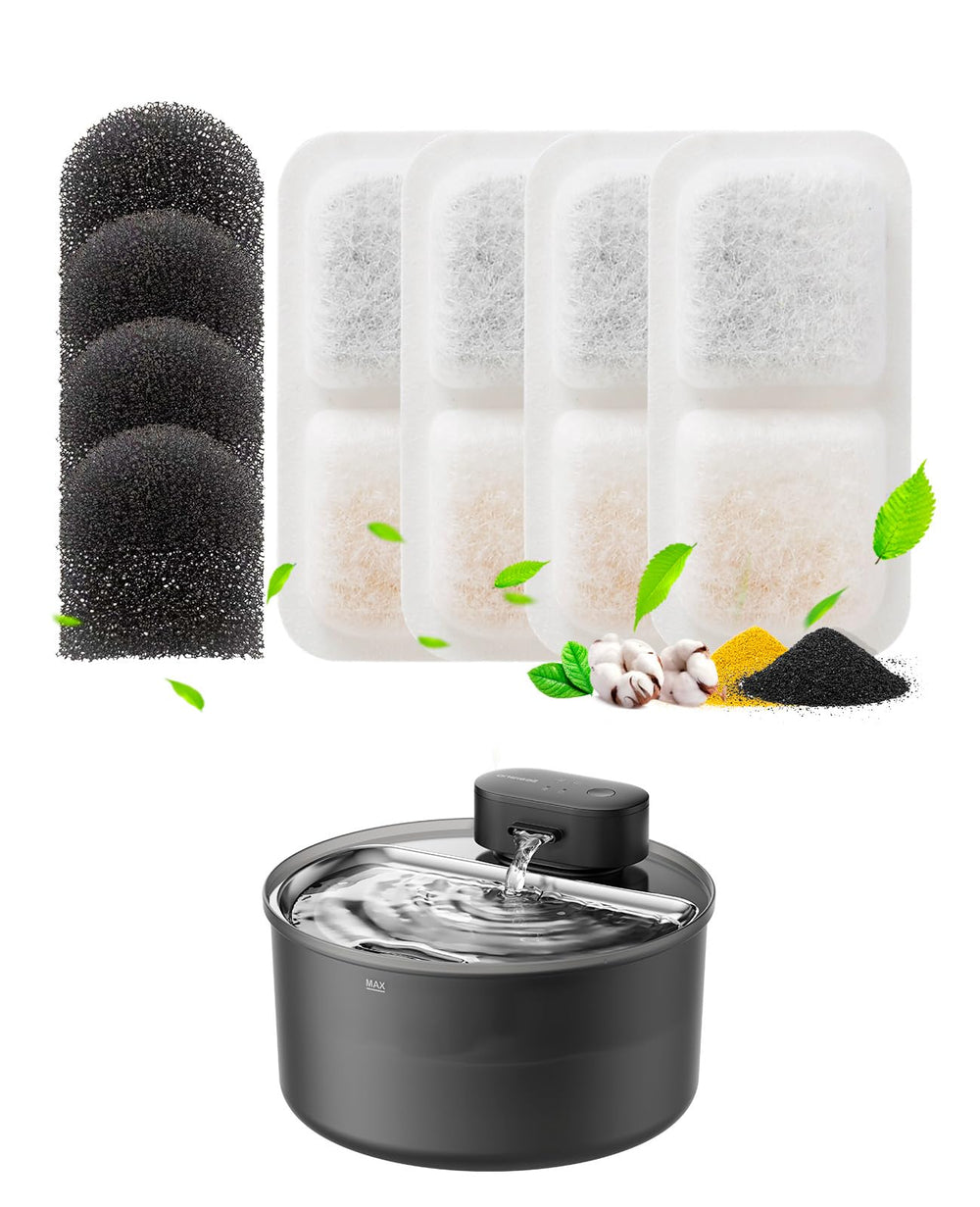 Oneisall filtros de repuesto para bebedero de gato, agua más limpia.