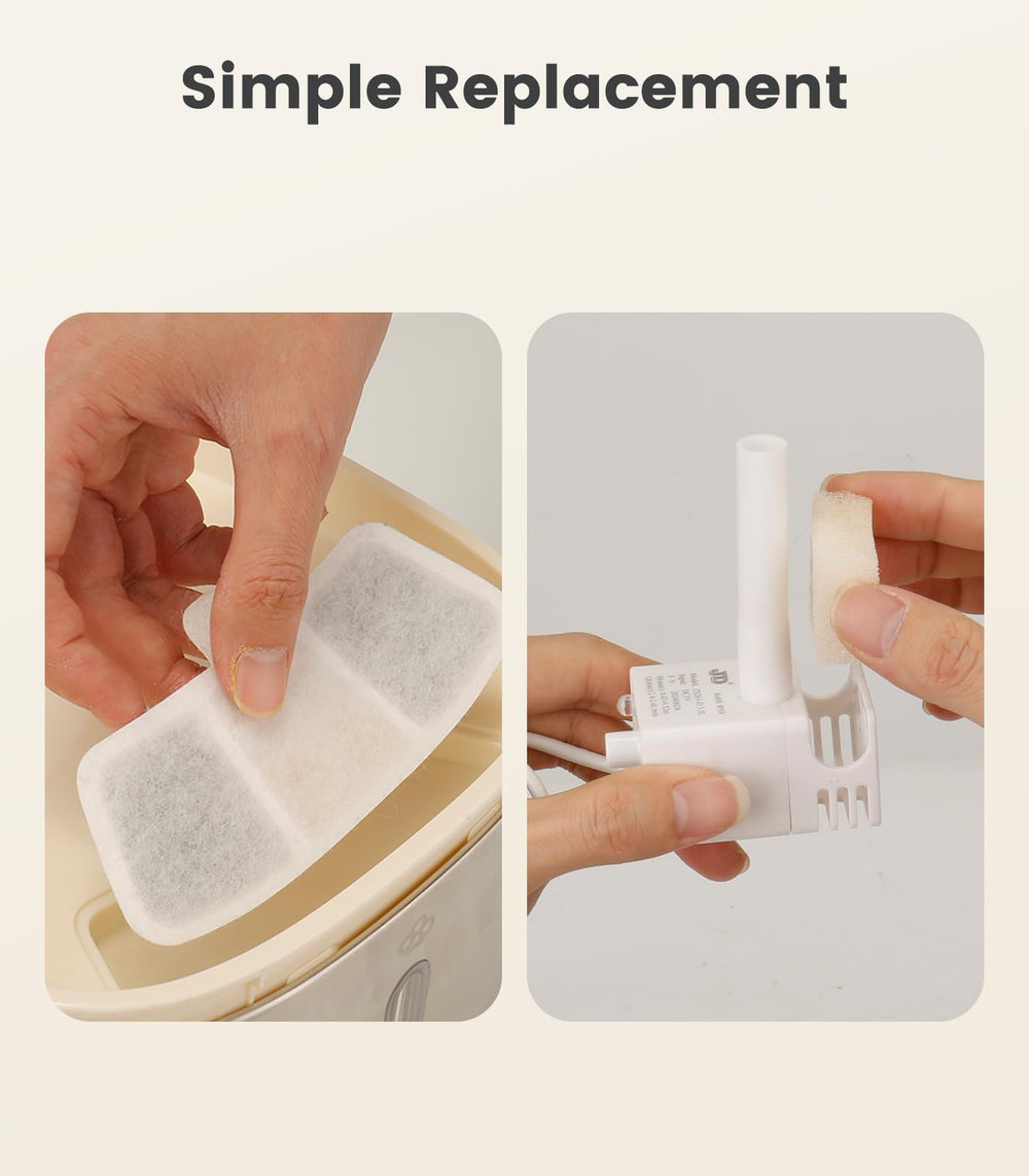 Oneisall PW04 filtros para purificación de agua, ideal para consumo diario del felino