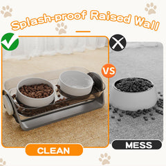 Oneluck tazón impermeable para gatos y perros