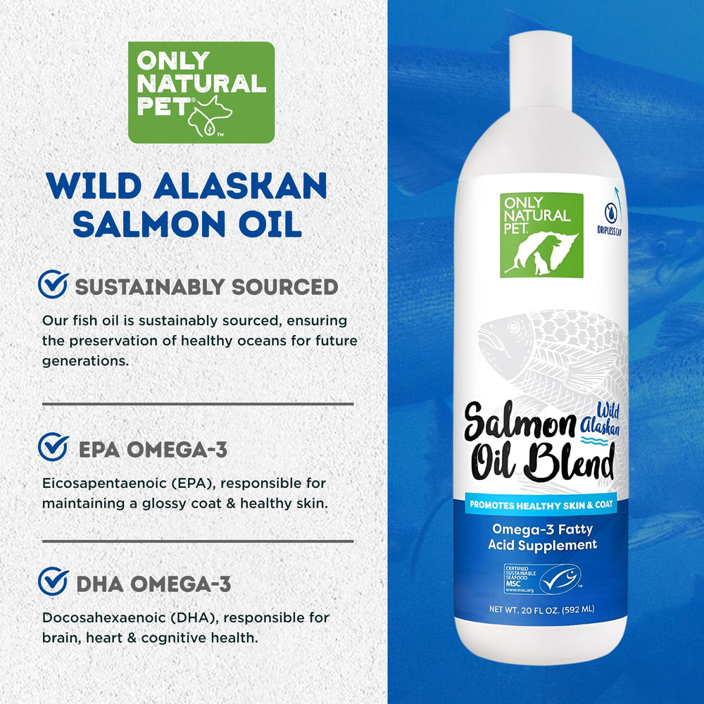 Only Natural Pet aceite salmon wild-alaskan dosificador: uso fácil para incorporar en la comida