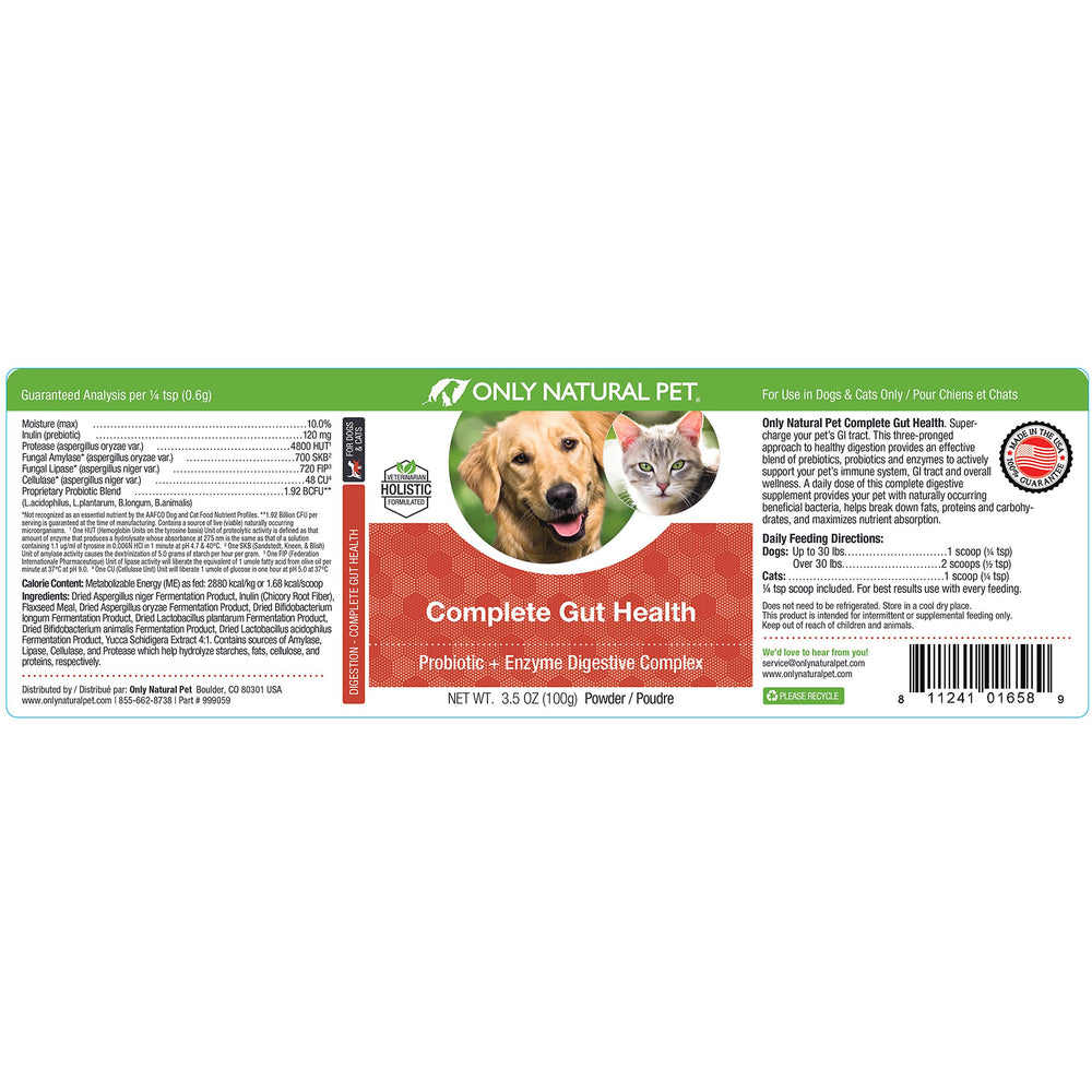 Only Natural Pet apoyo al sistema inmunológico de perros y gatos