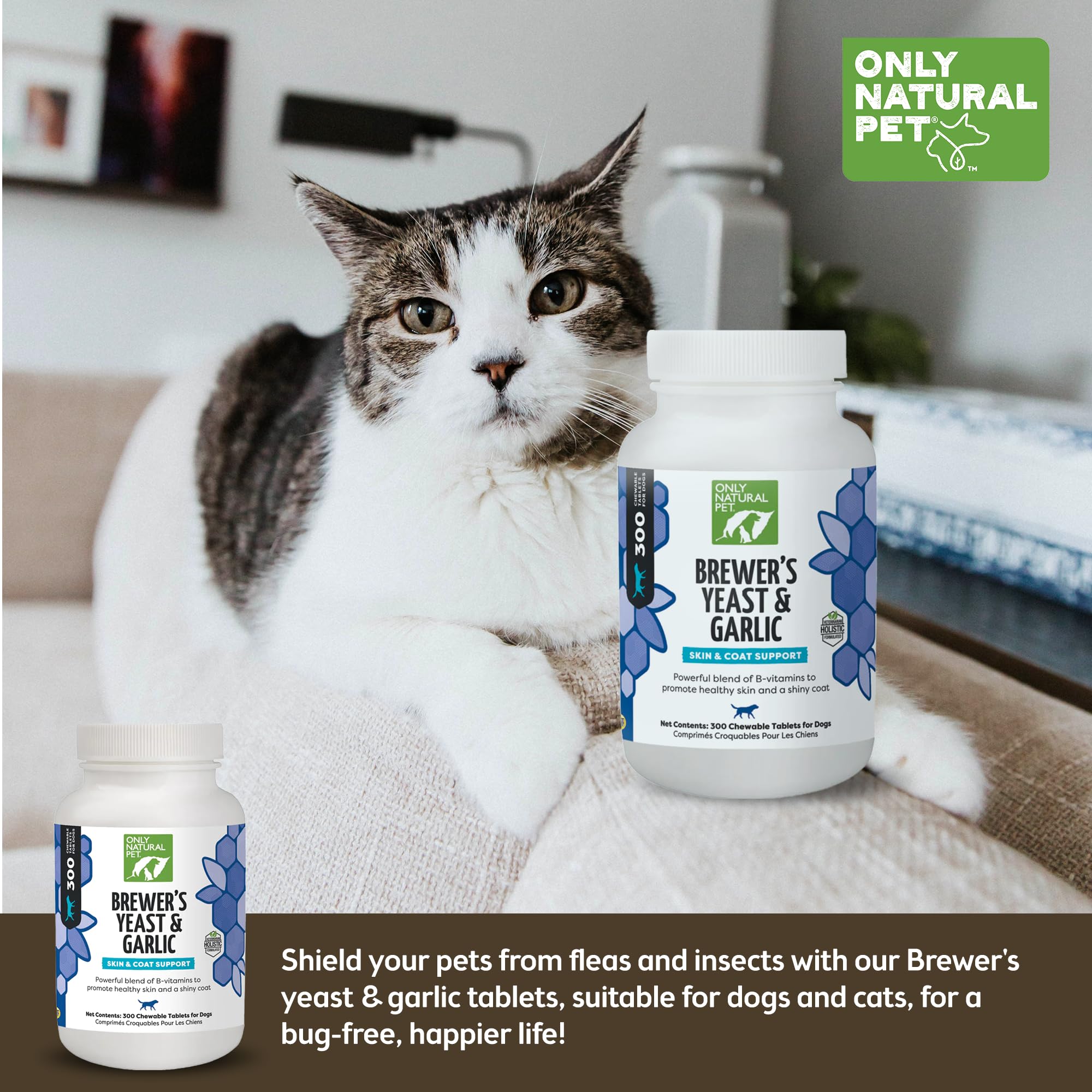 Only Natural Pet beneficios para piel y pelo gracias a la levadura.