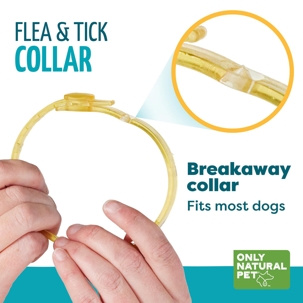 Only Natural Pet EasyDefense collar duración de cuatro meses para perros.