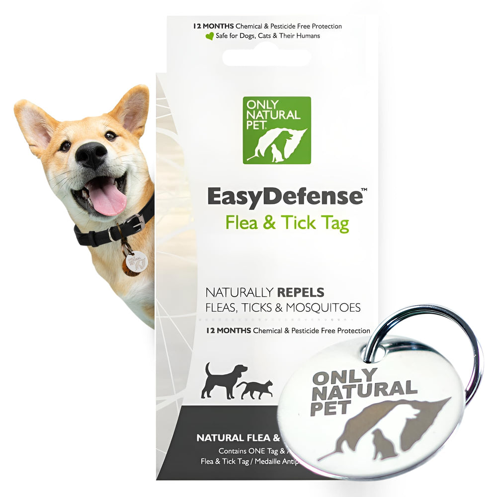 Only Natural Pet EasyDefense: etiqueta ligera para collar, cómodo para mascotas en uso diario