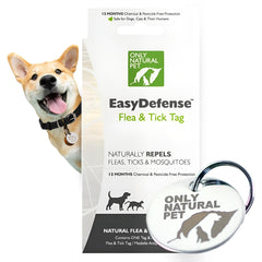 Only Natural Pet EasyDefense: etiqueta ligera para collar, cómodo para mascotas en uso diario