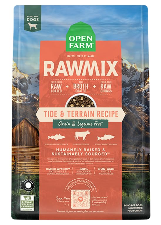 Open Farm croquetas sin grano para perros, sabor y fácil servicio