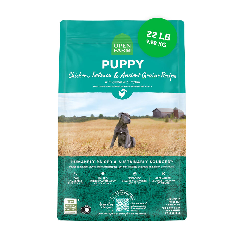 Open Farm bolsa de 22 libras para cachorros, proteína de alta calidad para crecimiento