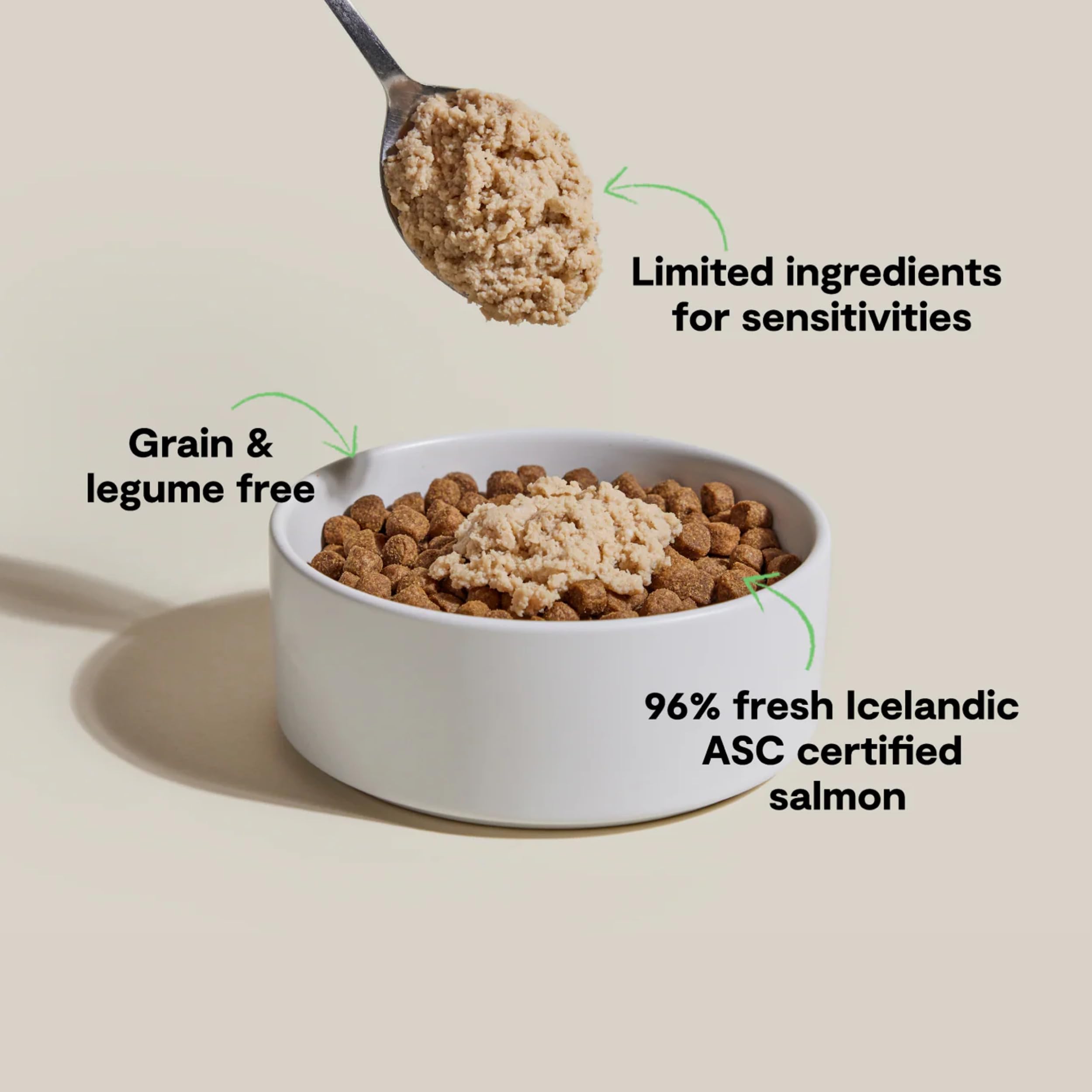 Open Farm complemento de salmón en lata, sin granos ni legumbres.