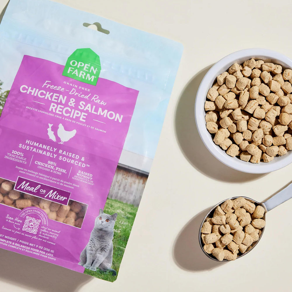 Open Farm: porciones de mordiscos deshidratados, sabor natural para premiar