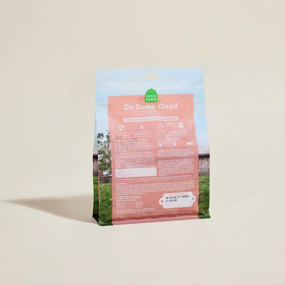 Open Farm ingredientes limpios y rastreables, sin conservantes artificiales para tranquilidad diaria.