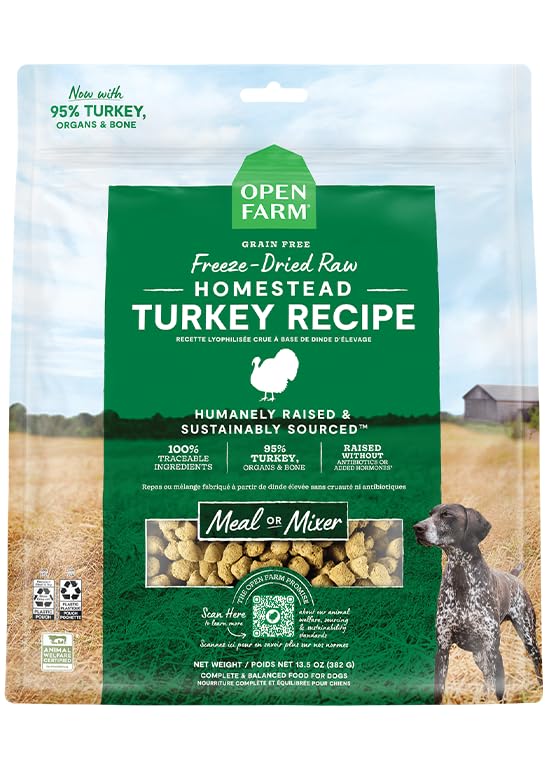 Open Farm Mordiscos Pavo 22oz: bolita crujiente para dieta equilibrada
