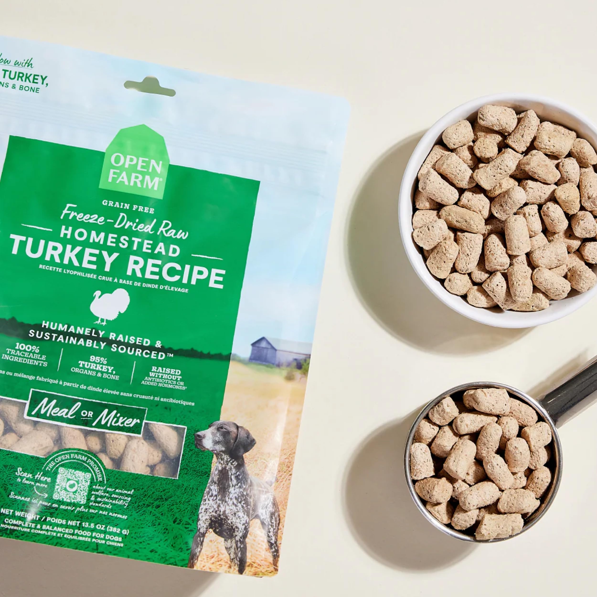 Open Farm Mordiscos Pavo: alimento completo con proteína y micronutrientes
