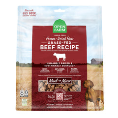 Open Farm Morsels liofilizados de carne para perros, fuente de proteína alta.