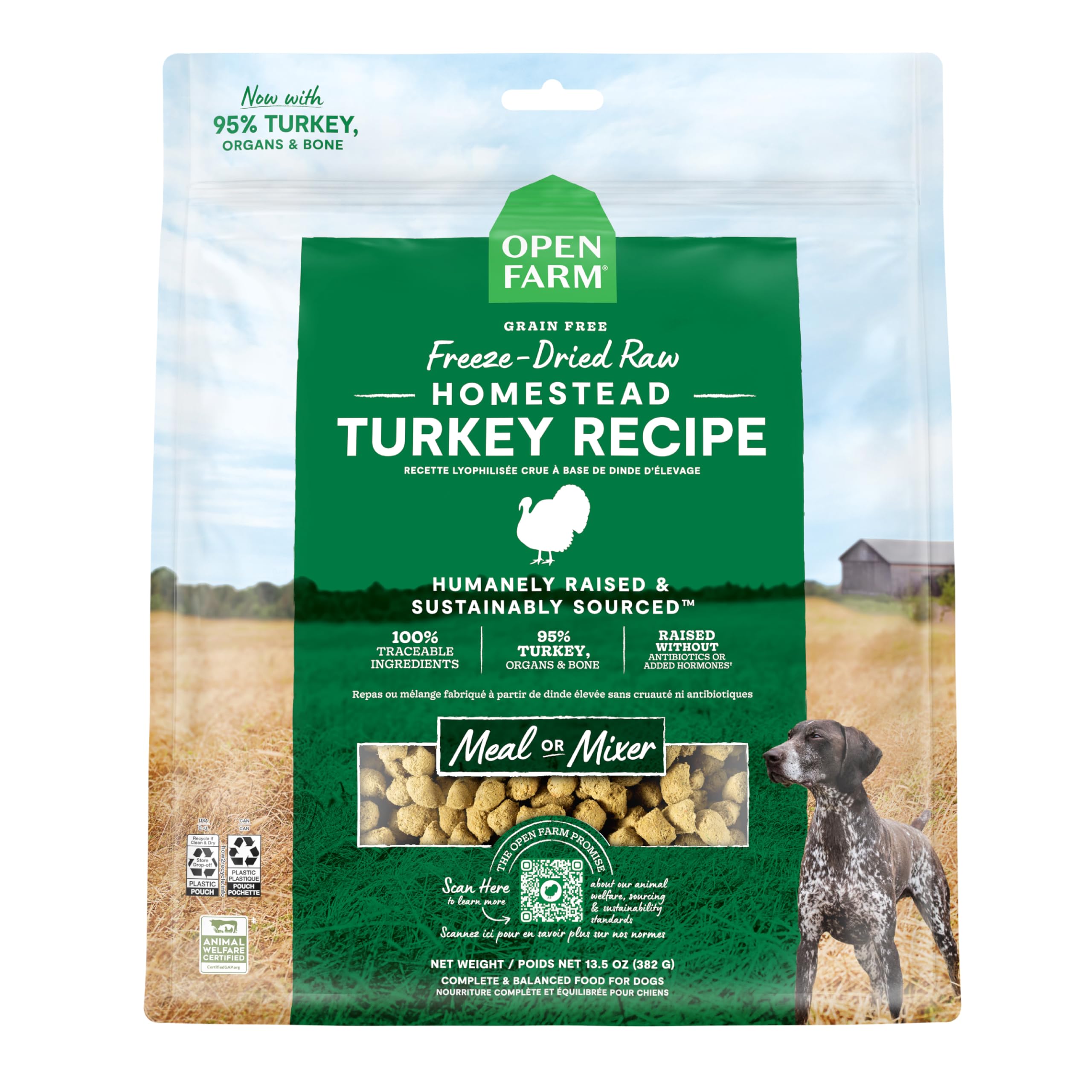 Open Farm Bocaditos de Pavo bolitas: snack proteico para perros activos