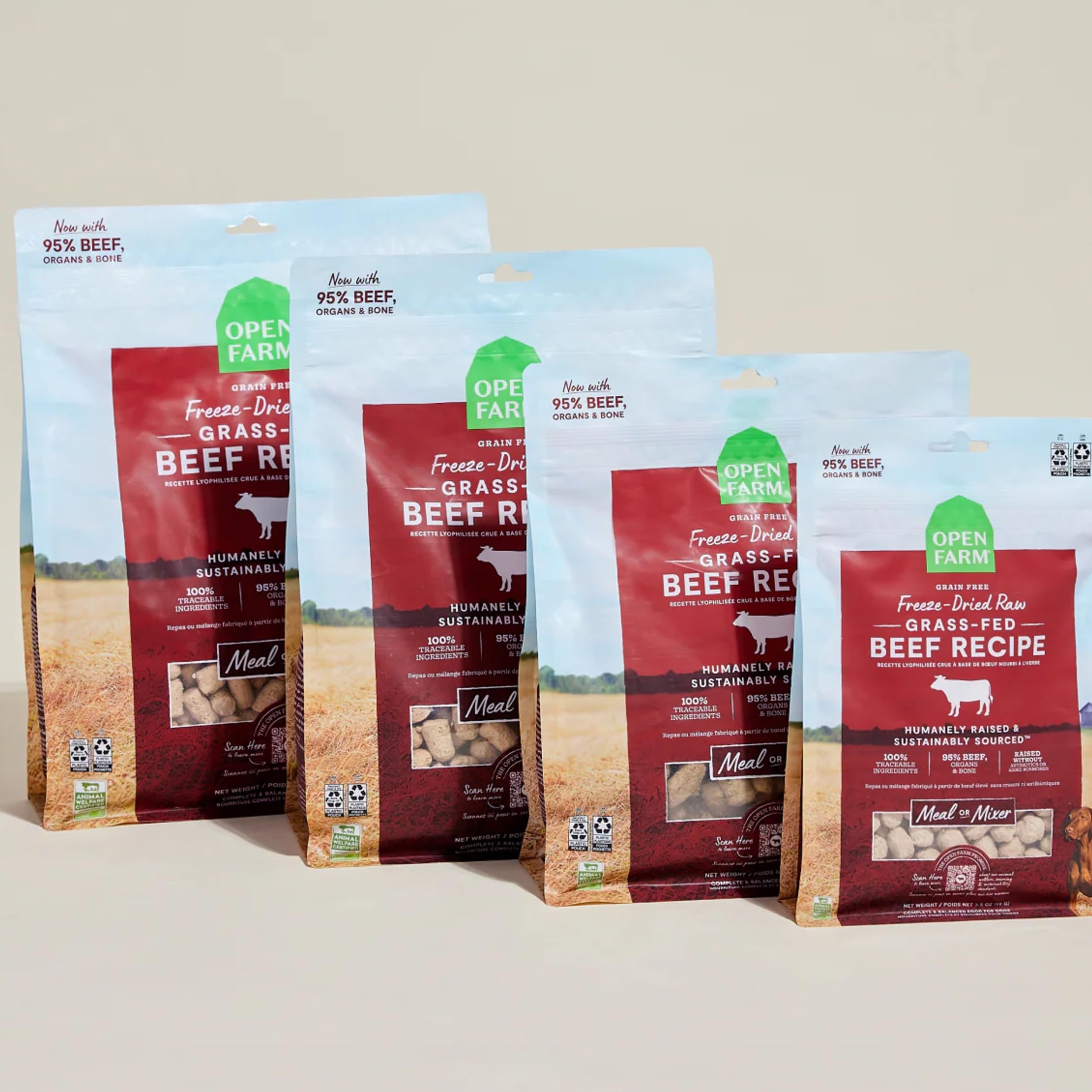Proceso de liofilización de Open Farm conserva sabor y nutrientes.