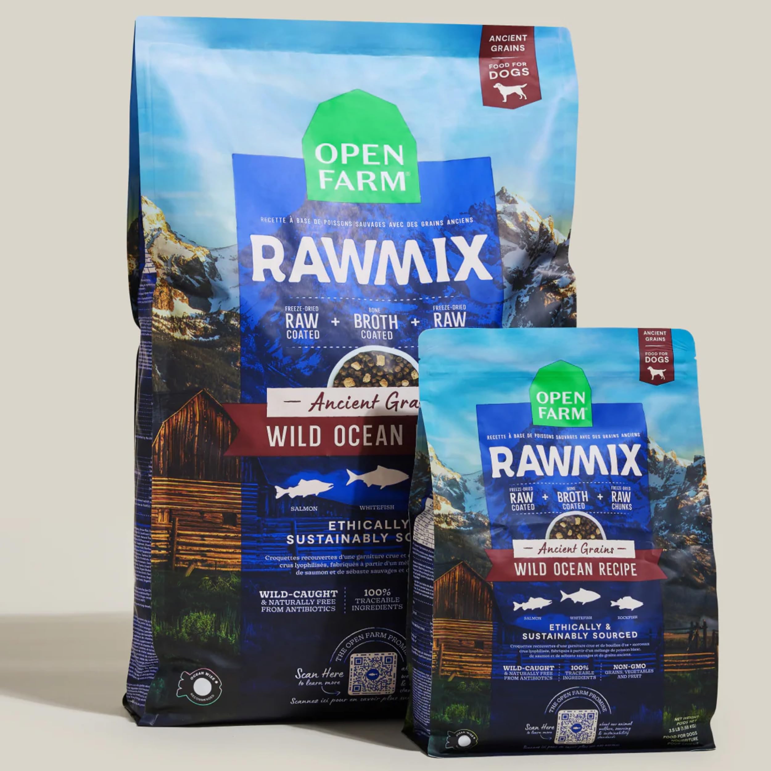 Open Farm RawMix bolsa de 1,6 kg para alimentación regular