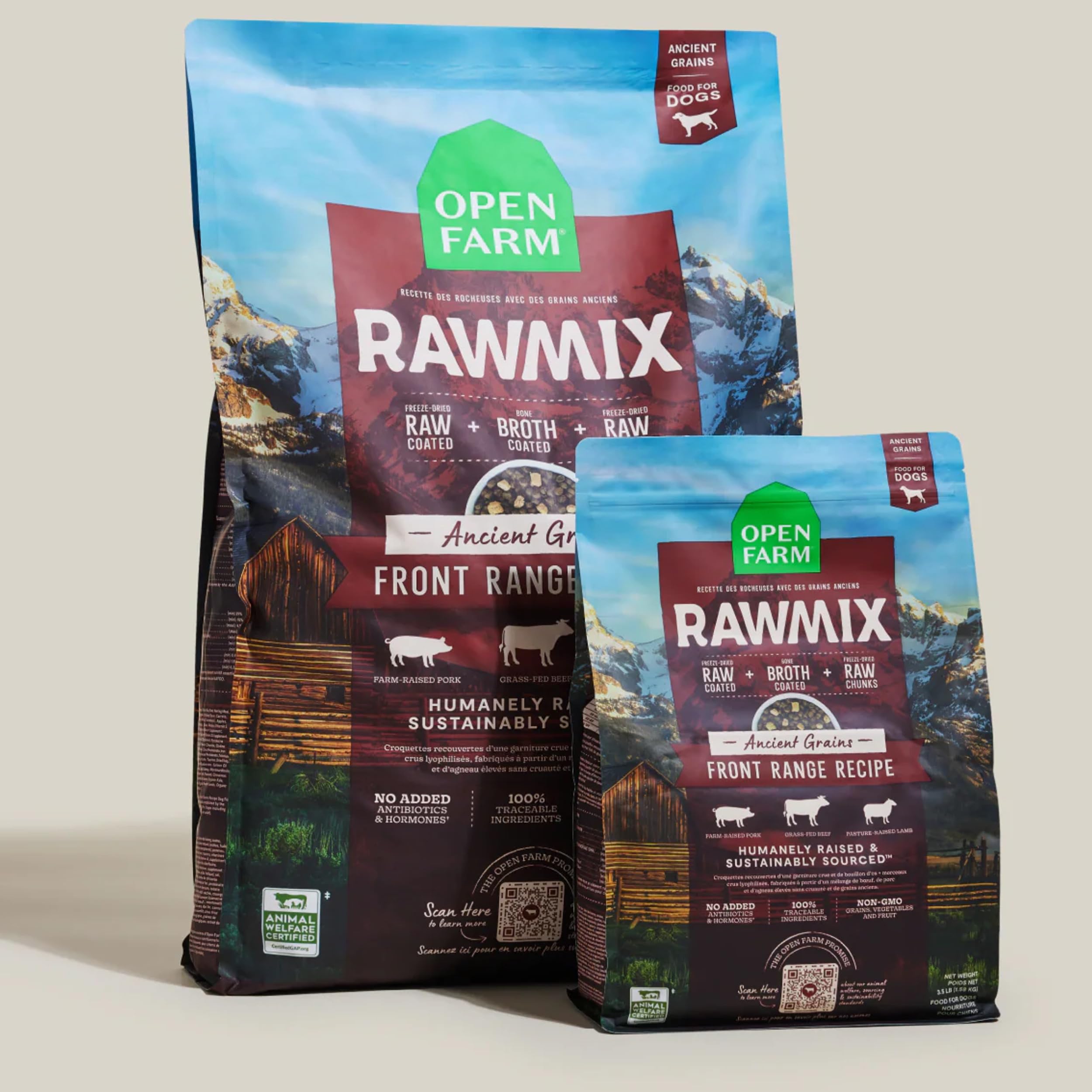 Open Farm RawMix trazabilidad por lote, transparencia que inspira confianza en la alimentación diaria.