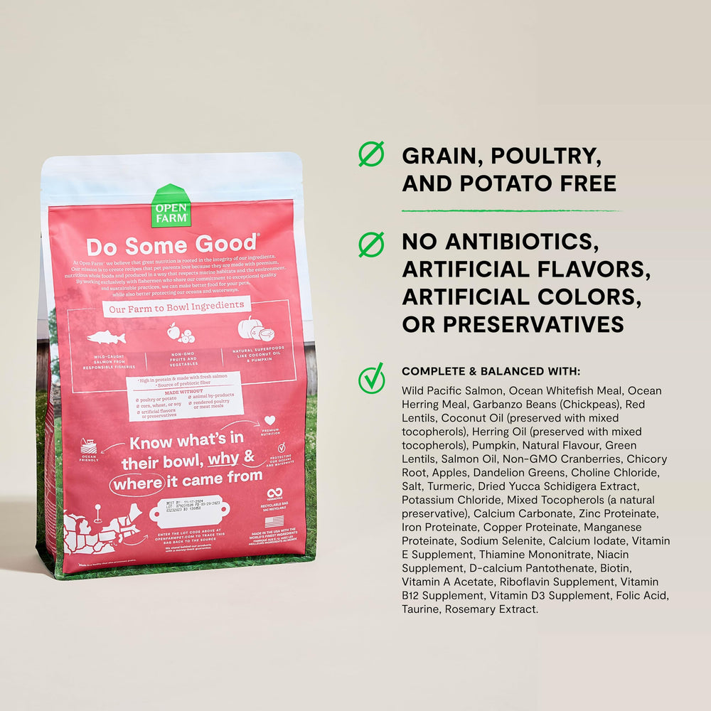 Open Farm salmón salvaje: fuente proteica de alta calidad para una dieta balanceada