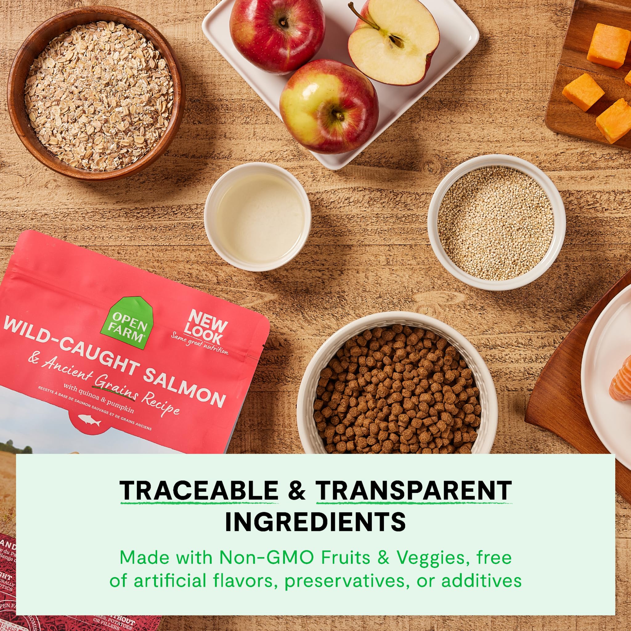 Open Farm: fórmula sin aditivos artificiales para un alimento natural.