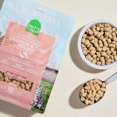 Open Farm sin granos ni legumbres, alto en proteína animal para dieta apta.