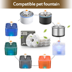 Opeth filtros para fuente de gatos, capa de algodón filtrante que capta impurezas.