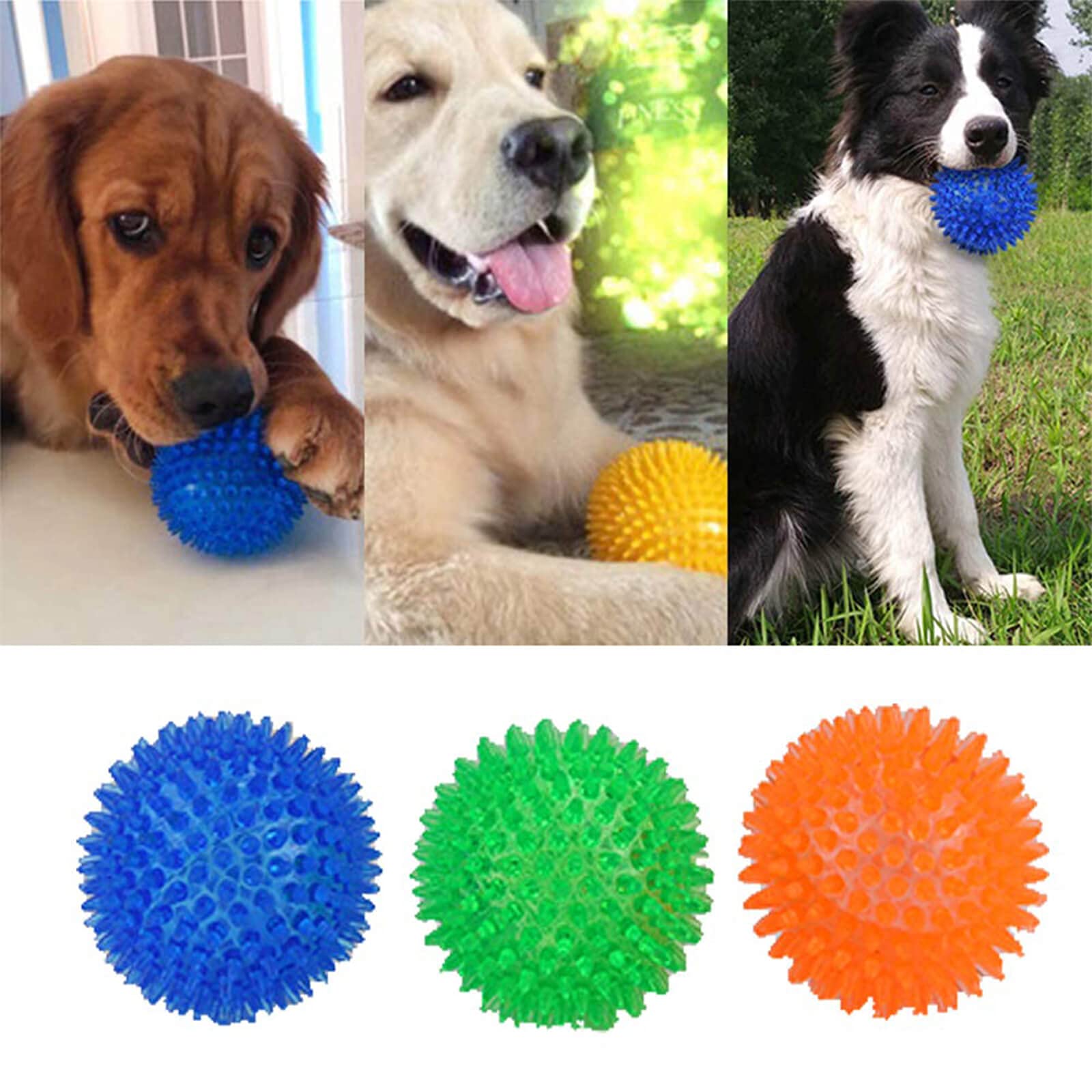 Orgrimmar bola para perro espinas dentales, textura para juego seguro