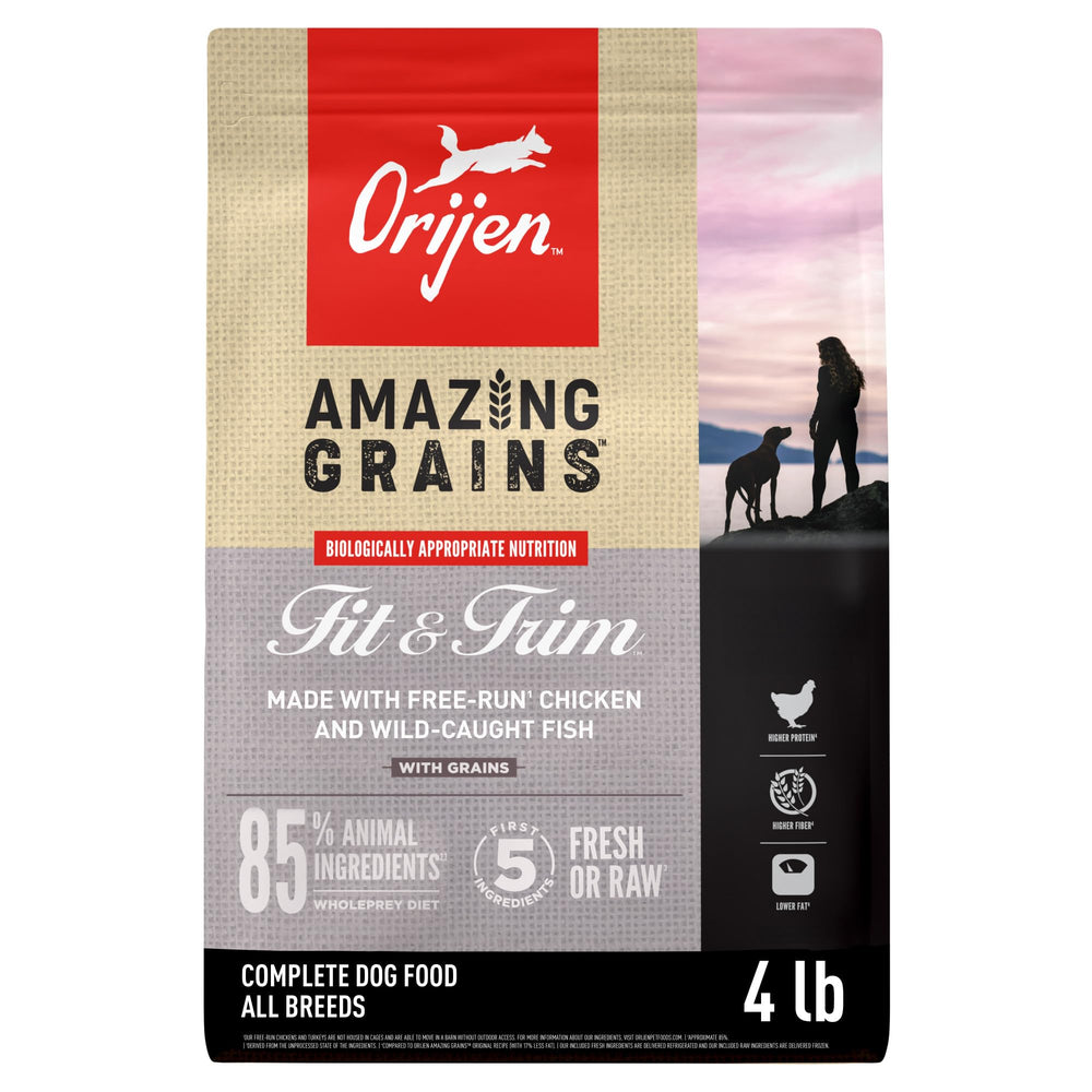 ORIJEN Amazing Grains bolsa-seco-4lb para una alimentación balanceada