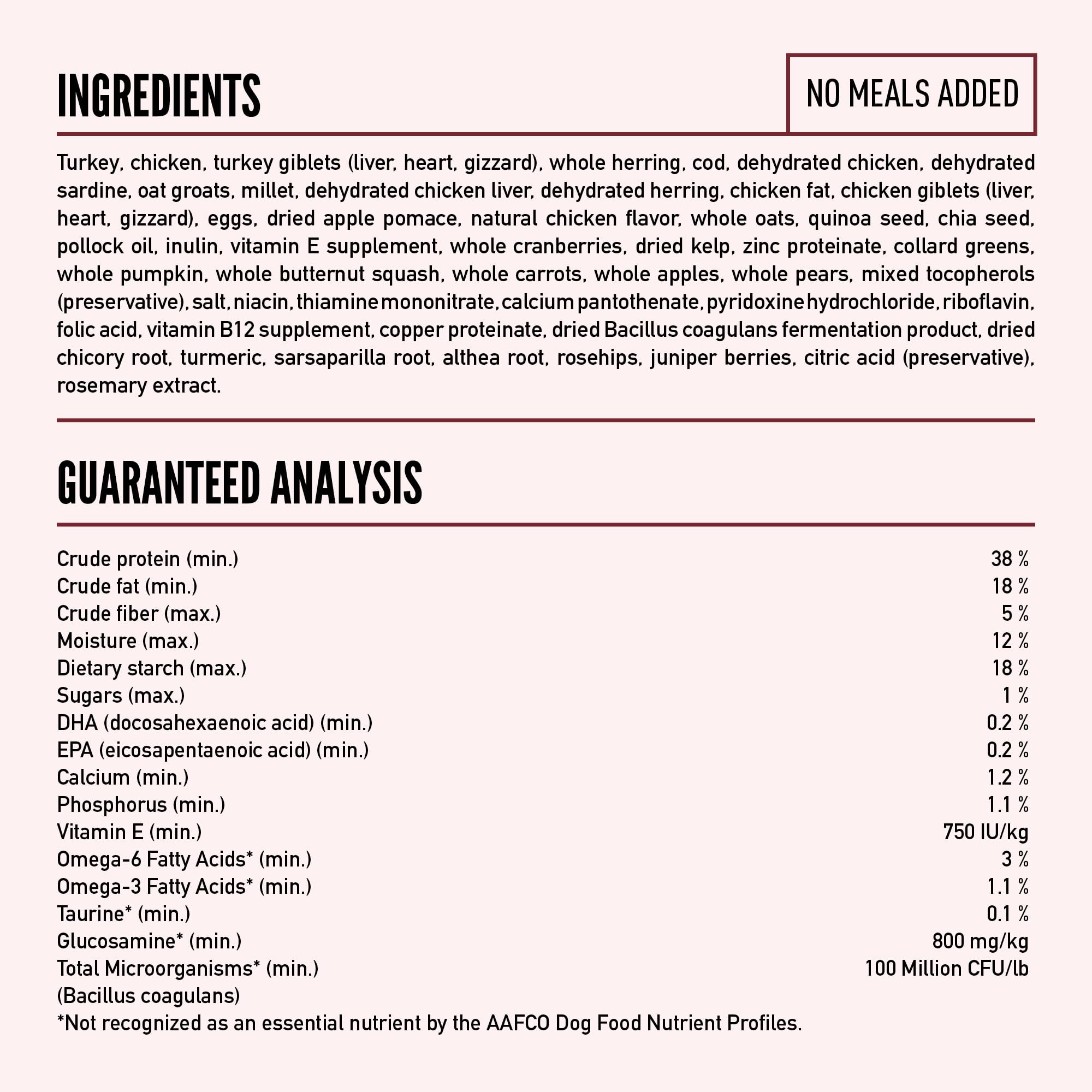 ORIJEN Amazing Grains: elaborado en EEUU con ingredientes globales.