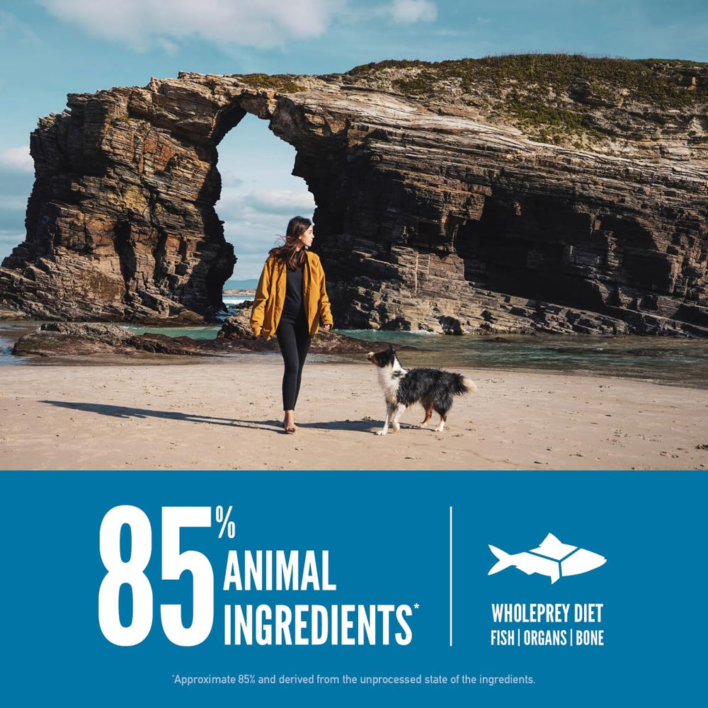 ORIJEN primeros seis ingredientes: pescados enteros para una proteína sólida.