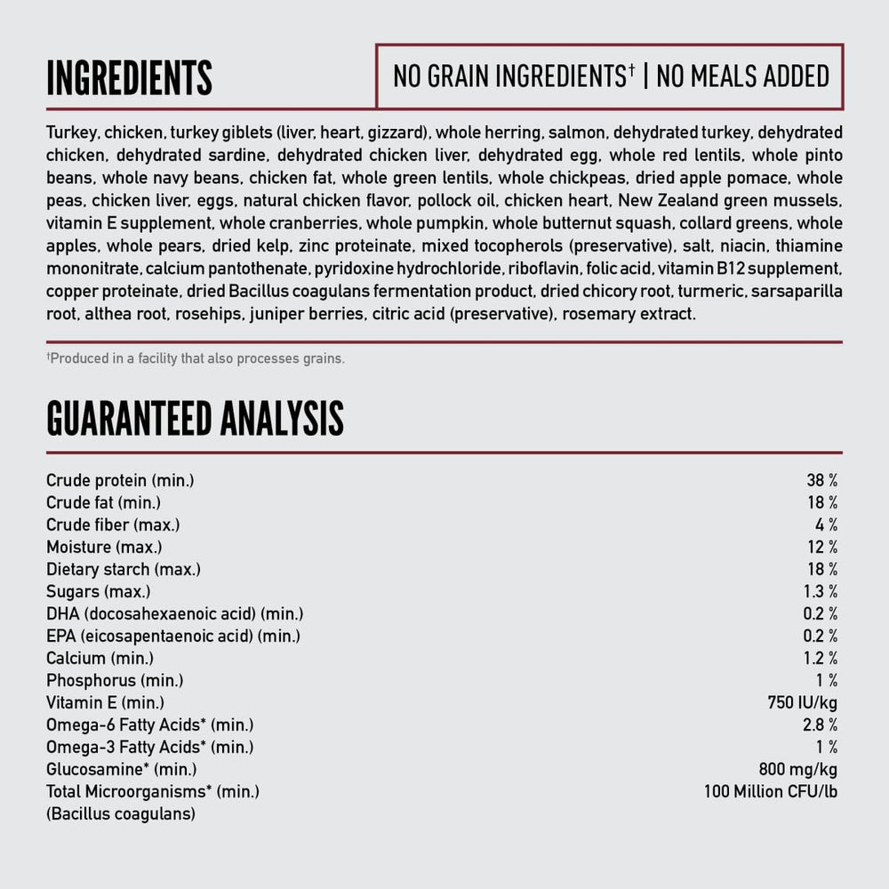 ORIJEN producido-en-eeuu utiliza insumos globales para calidad constante.
