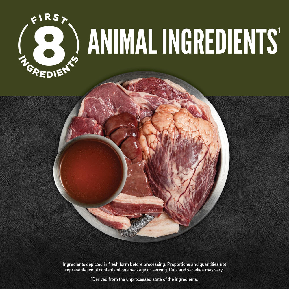 ORIJEN Real Meat Shreds Tundra Stew alta humedad mejora la palatabilidad.
