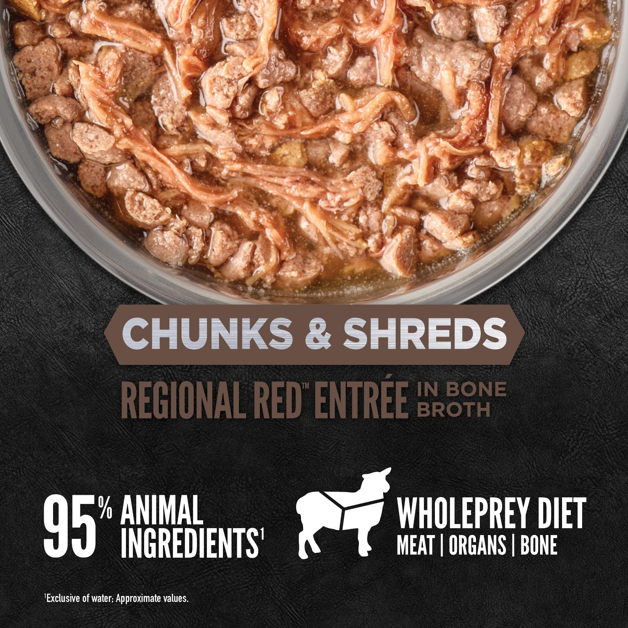 ORIJEN Regional Red Entrée: 80% humedad para favorecer la hidratación diaria.