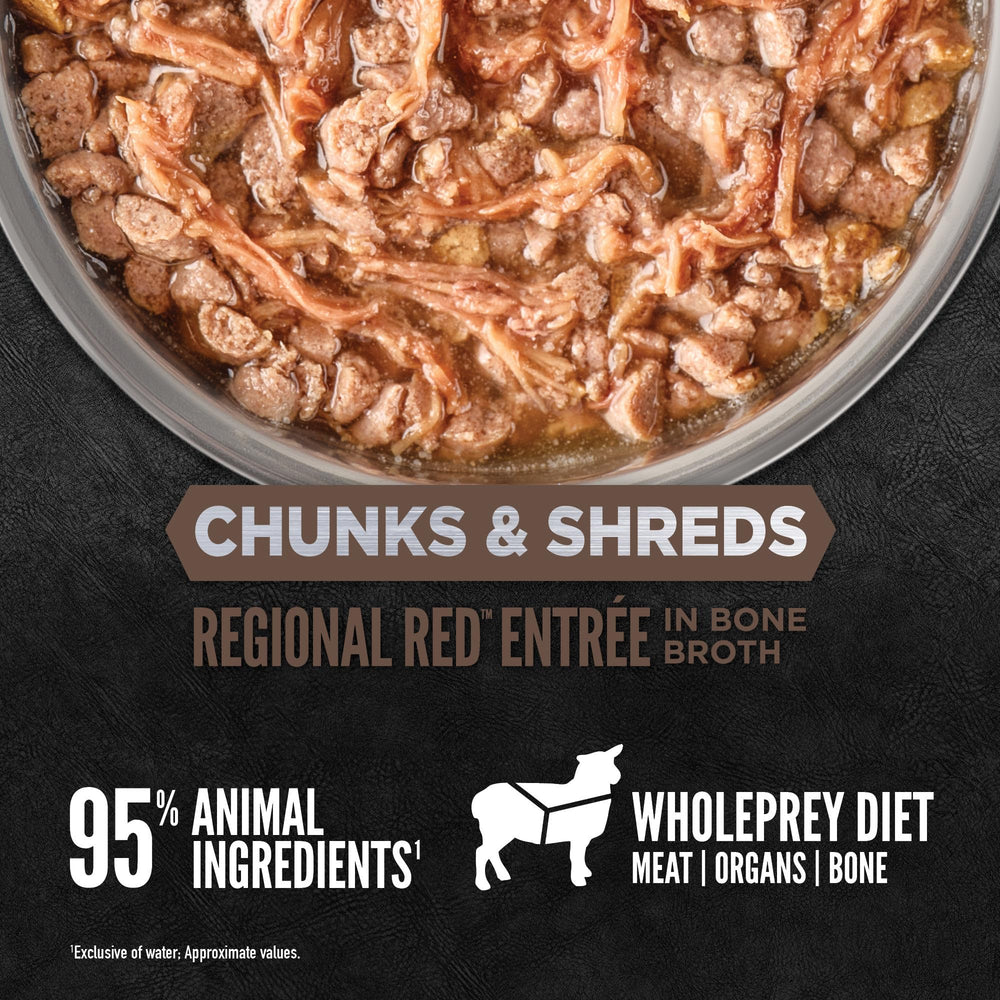 ORIJEN Regional Red Entrée: 80% humedad para favorecer la hidratación diaria.