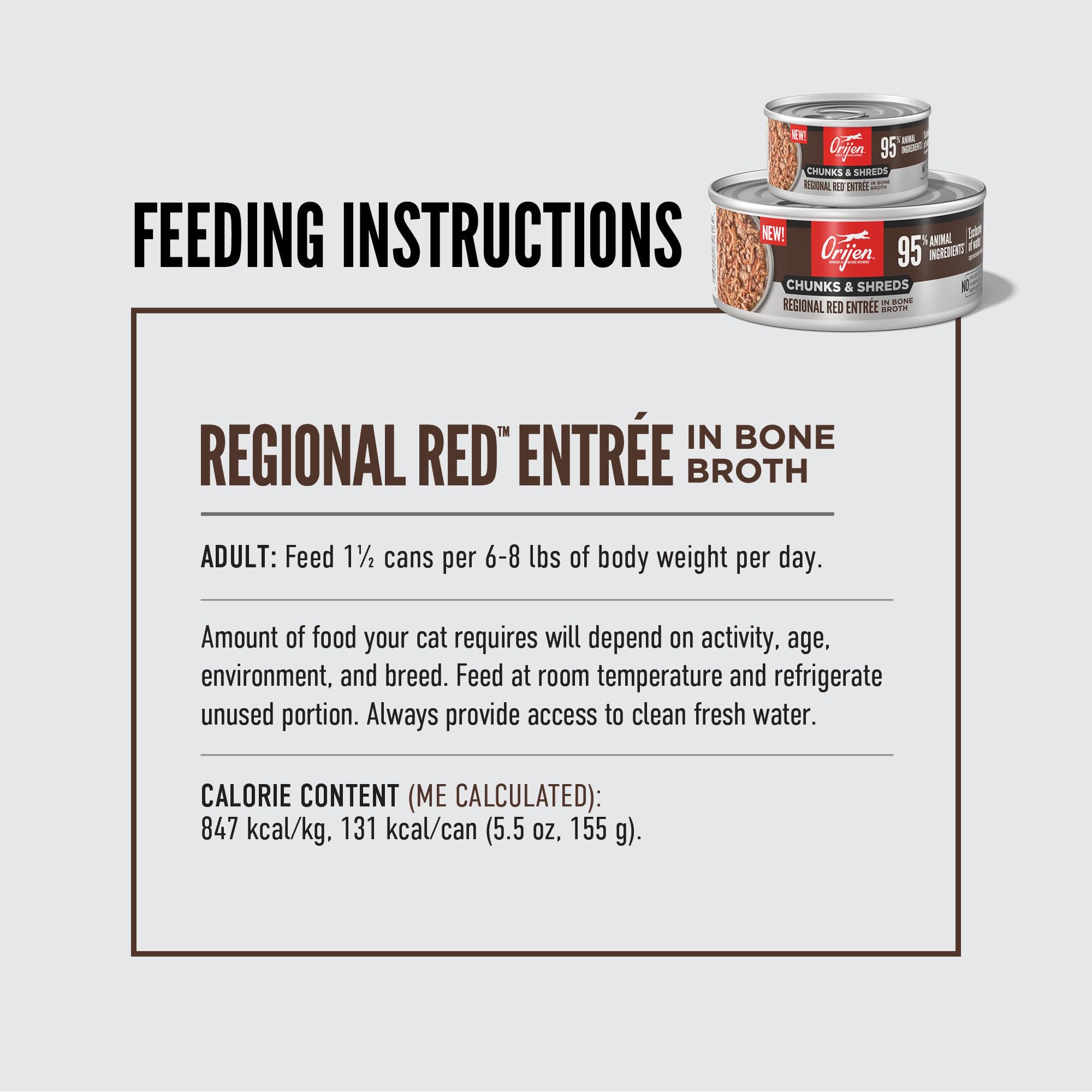 ORIJEN Regional Red Entrée: contiene ingredientes animales para nutrientes variados.