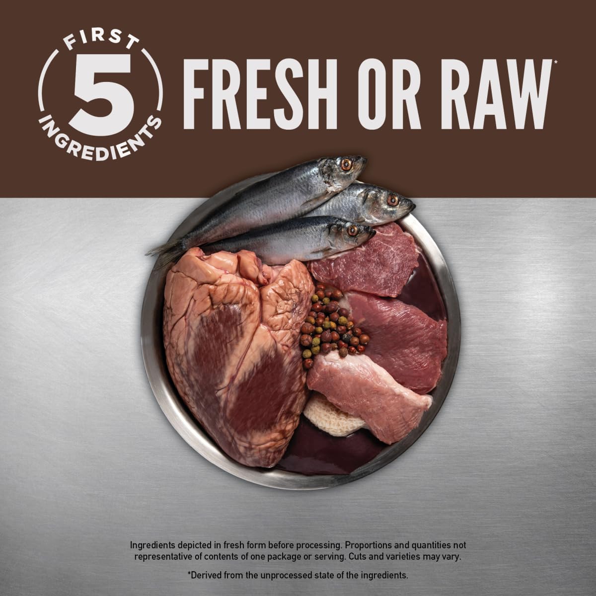 ORIJEN Regional Red, primeros cinco ingredientes: res fresca, jabalí, cordero, cerdo e hígado