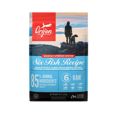 ORIJEN Seis Pescados, bolsa de 13 lb, alta proteína de pescado para perros.