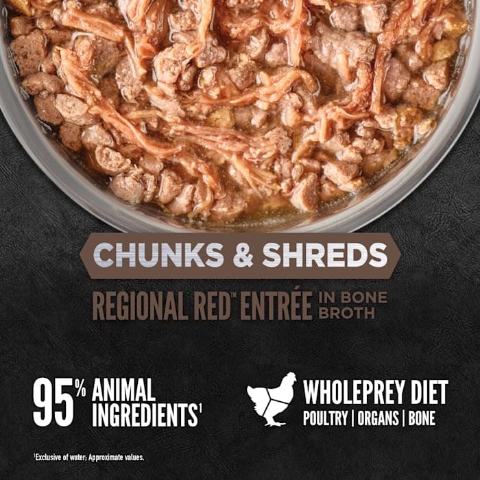 Textura de carne real en ORIJEN Trozos y Tiras