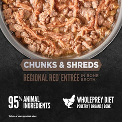 Textura de carne real en ORIJEN Trozos y Tiras