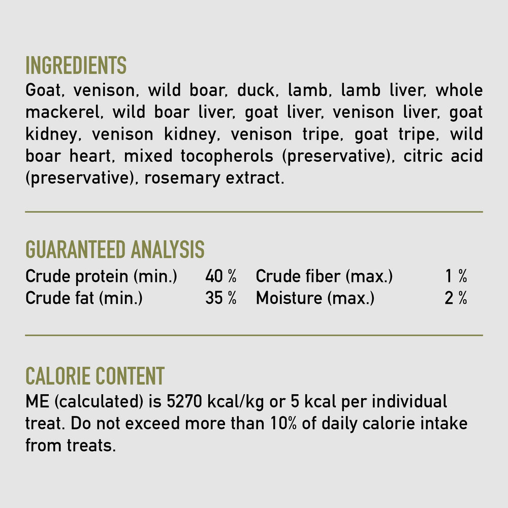 ORIJEN TUNDRA: ingredientes de alta calidad para una dieta equilibrada.