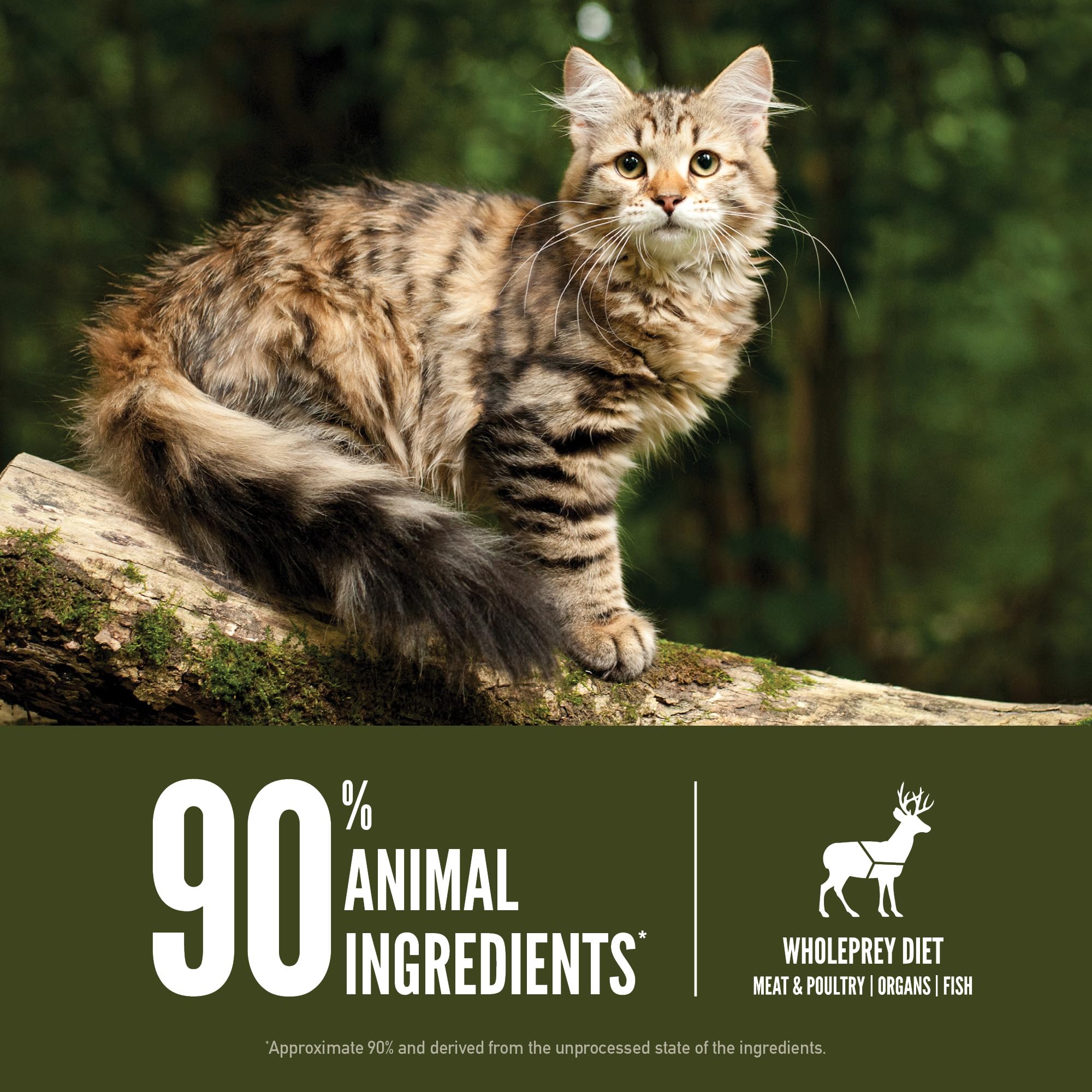 ORIJEN TUNDRA ingredientes con órganos y huesos para nutrición natural.
