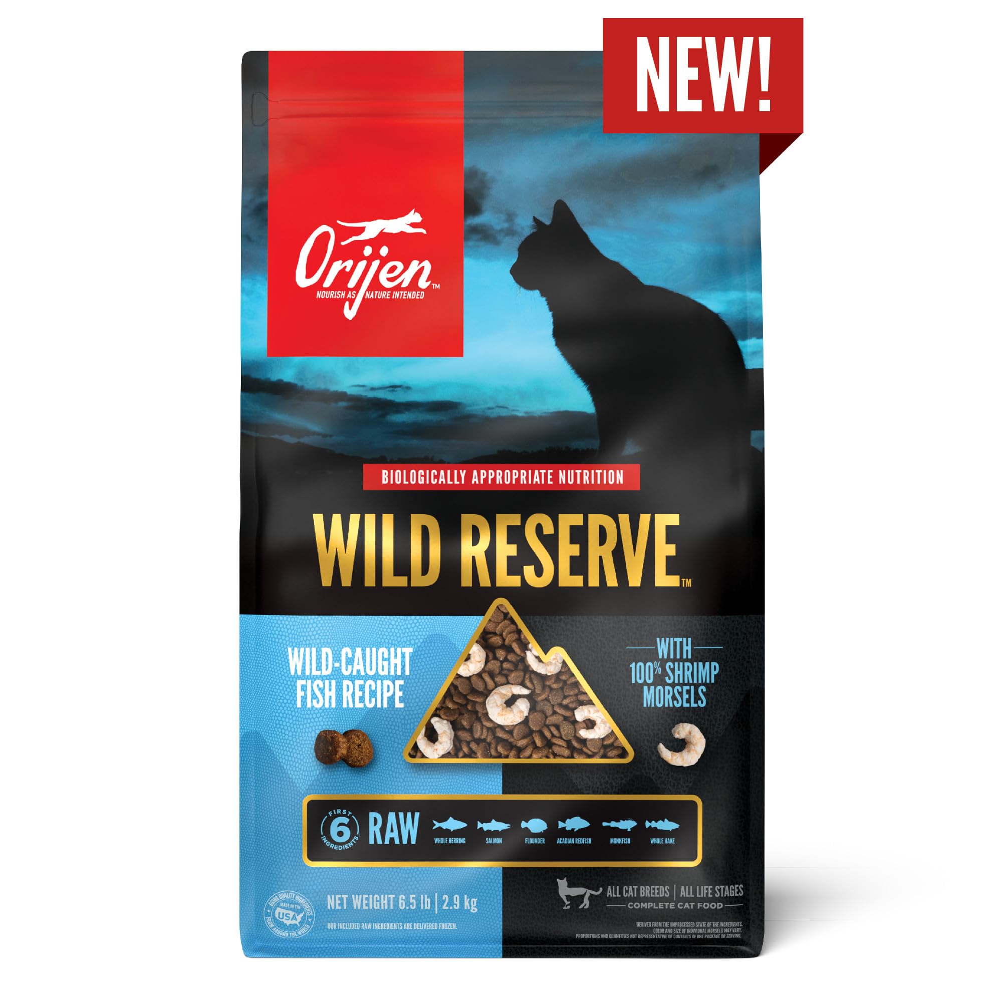 Experiencia de alimentación natural para gatos.