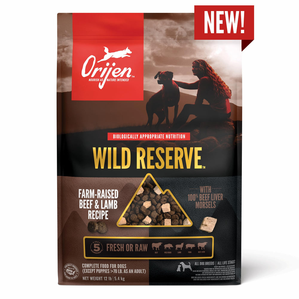 ORIJEN Wild Reserve – envase de 20 lb para perros medianos y grandes