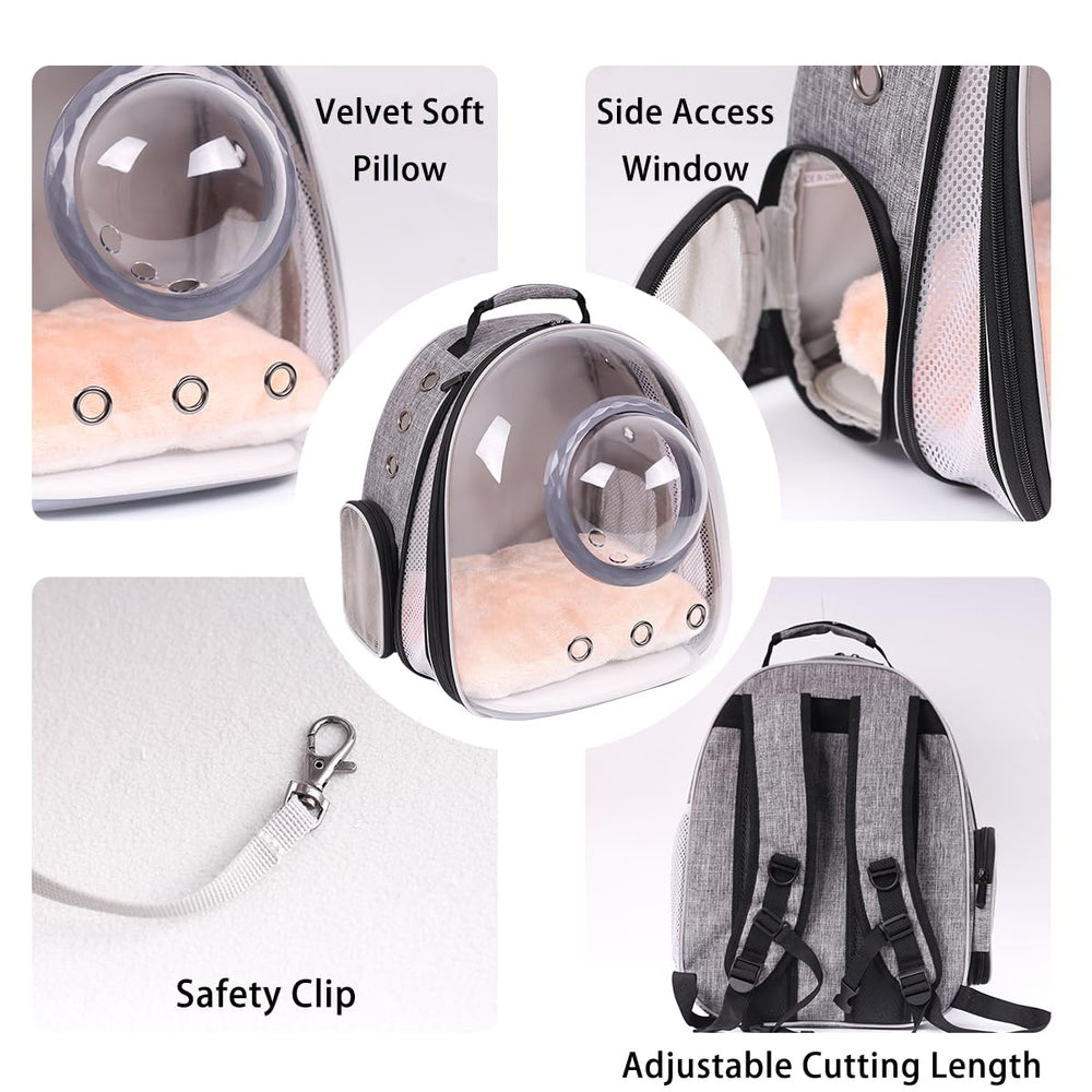 ORIZZP Mochila cápsula espacial, diseño moderno para paseos diarios.