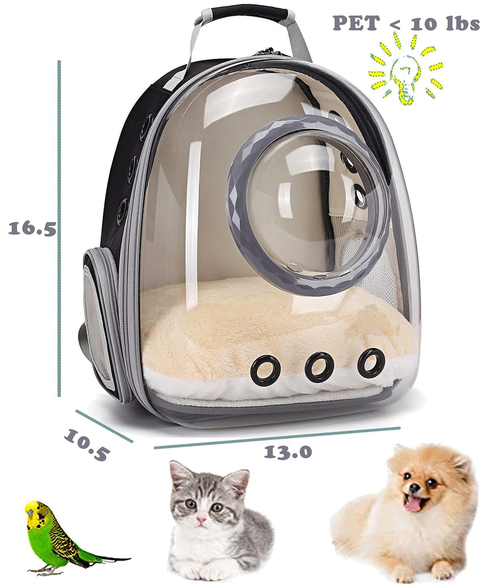 ORIZZP Mochila apta para aerolíneas para gatos y conejos de viaje.