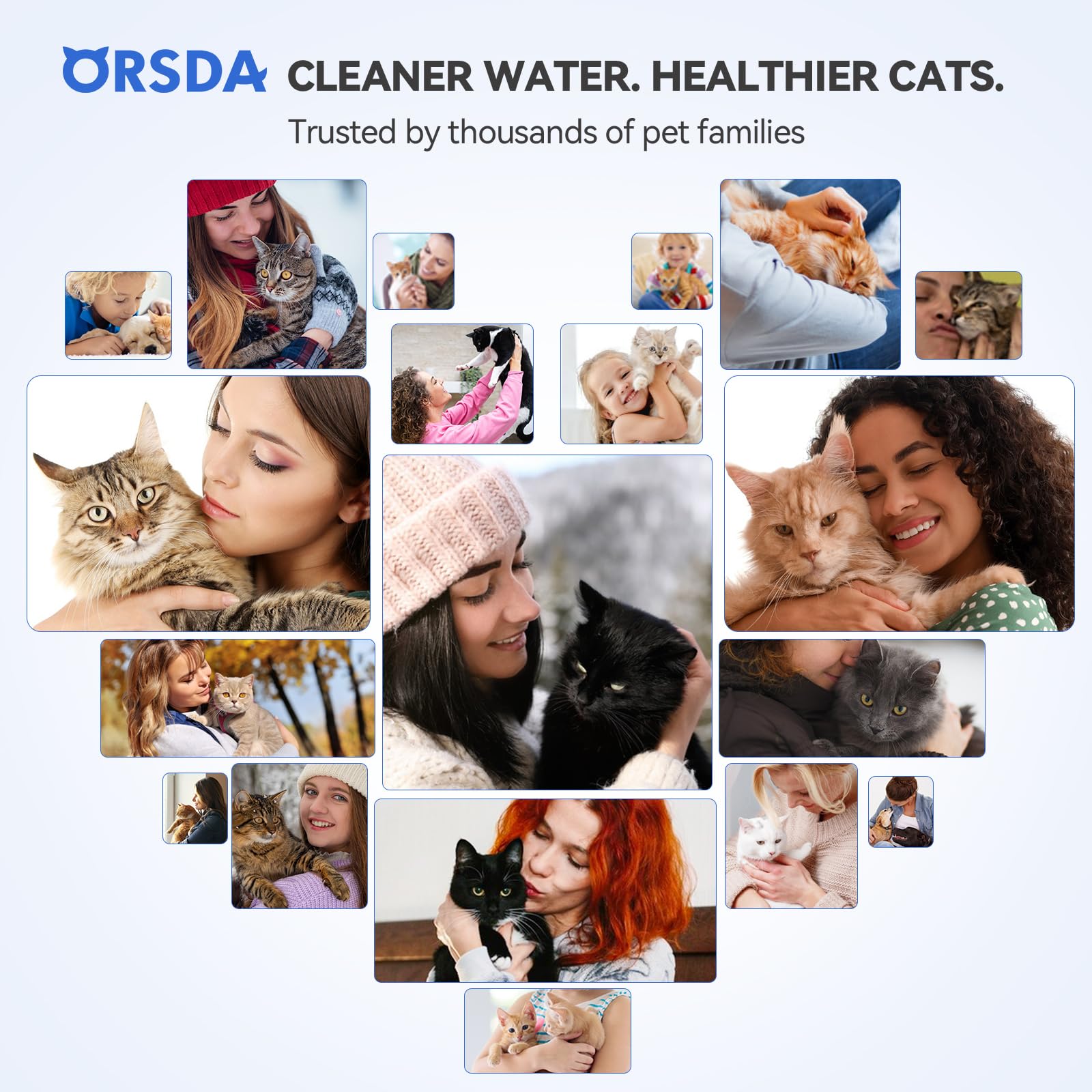 Filtre ORSDA pack de 6 filtres pour fontaine D30.